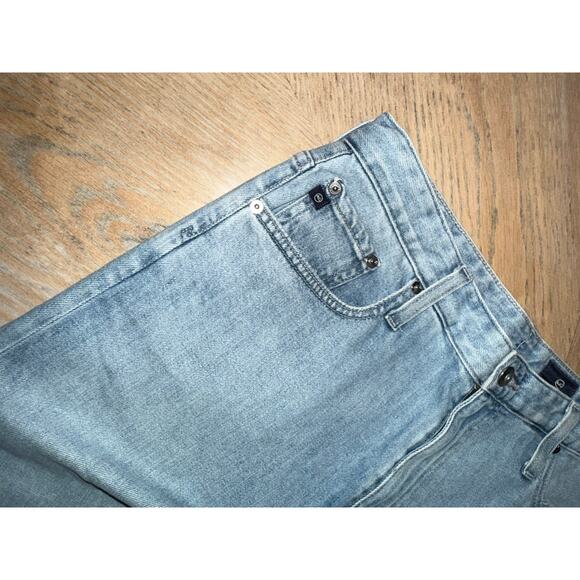 AG Adriano Goldschmied Women's Etta Wide Leg Jeans light wash two tone size 32 - Picture 6 of 11